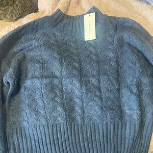 Pink Rose Cropped Sweater